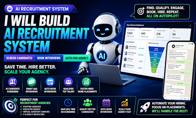 build ai recruitment system that screen candidates book interview automatically