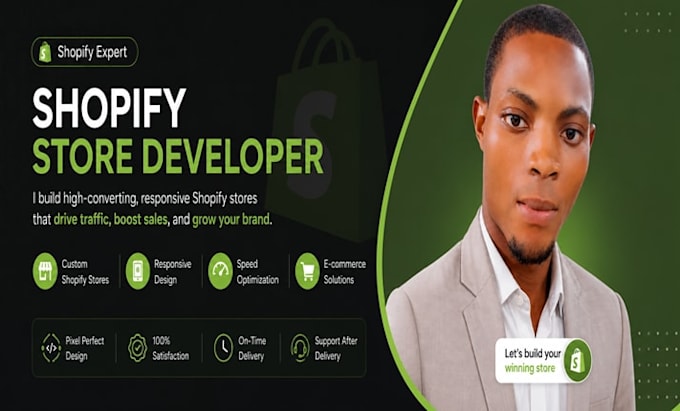 build your shopify store and be your expert shopify store developer