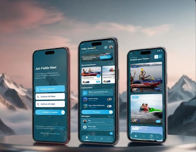 develop a modern mobile app for android and ios