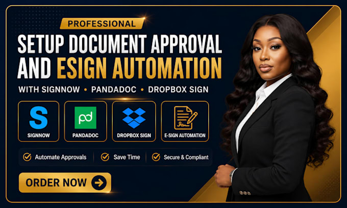 setup document approval and esign automation with signnow pandadoc dropbox sign