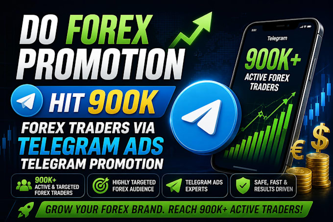 run telegram ads hit 900k forex traders telegram subscribers, forex promotion