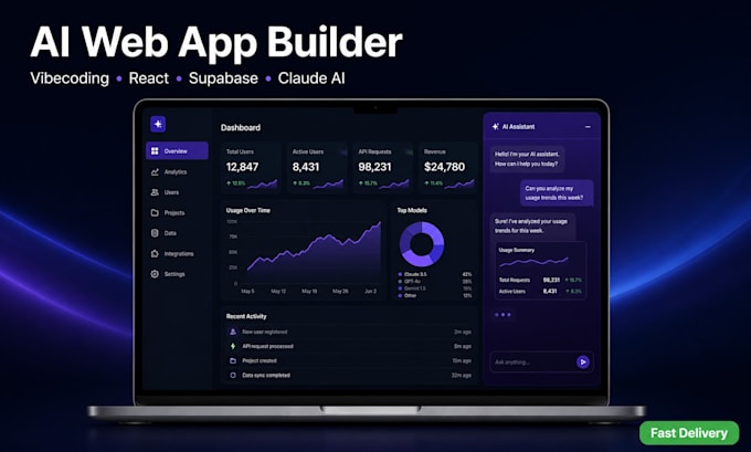 build your ai powered web app or saas mvp using vibecoding
