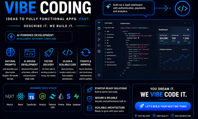 build full stack vibe coding projects