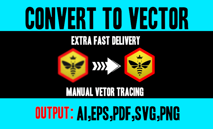 manual vector tracing or convert to vector quickly