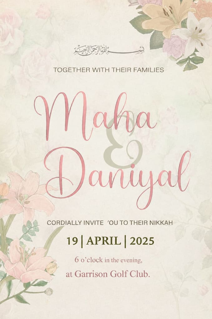 design bespoke wedding invitations and certificates
