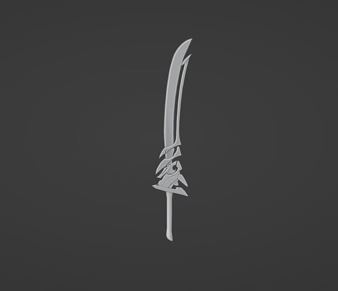 make low poly weapons for your games