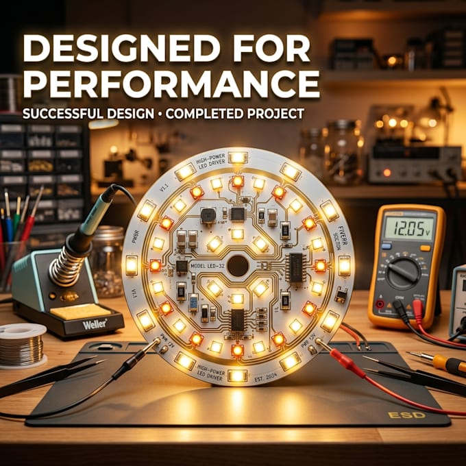 design embedded power supply and led pcb