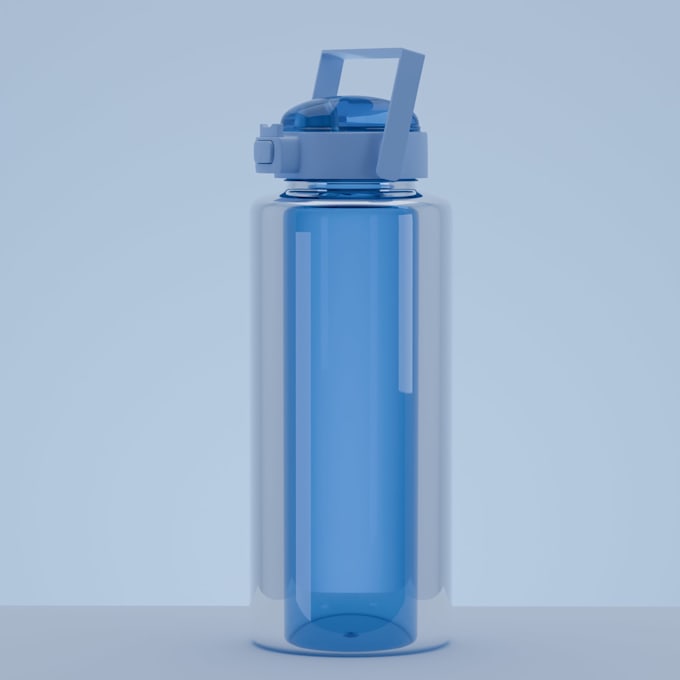 create realistic 3d bottle design, modeling and rendering