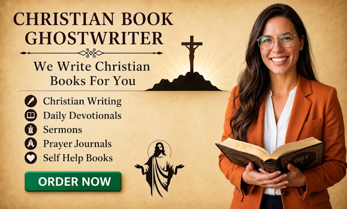 ghostwrite christian devotional, memoir, testimony or ebook