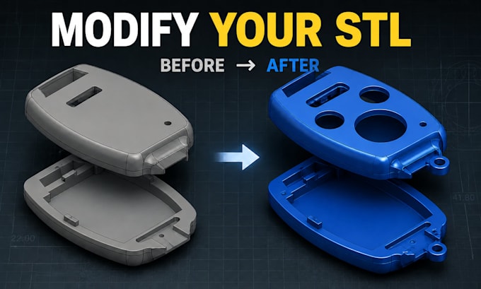 modify and customize your stl or 3d cad model for 3d printing