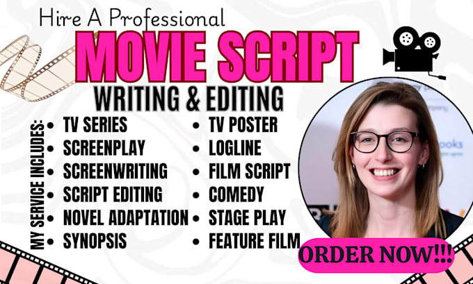 proofread, format or polish your movie script, screenplay, tv series in fdx