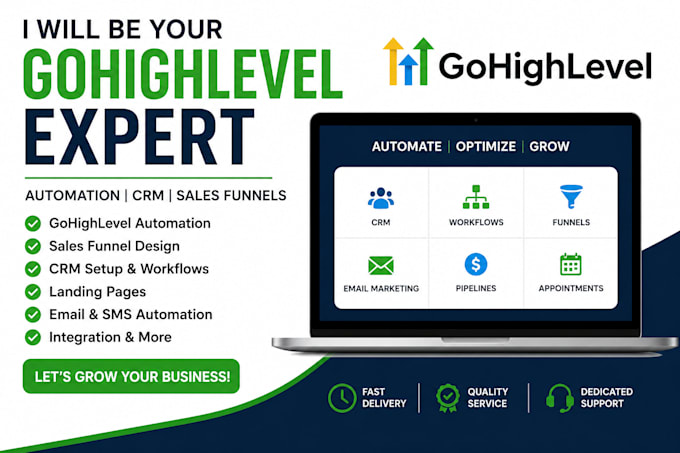 setup gohighlevel automation workflows and CRM