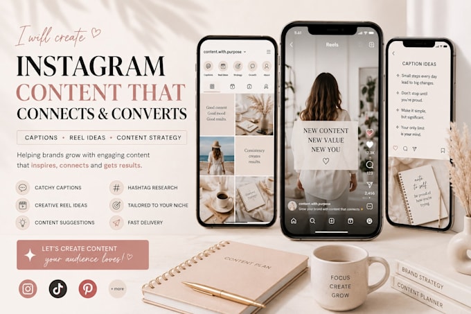 create social media content and real ideas