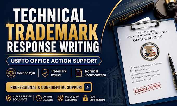 draft uspto trademark office action response for trademark refusal