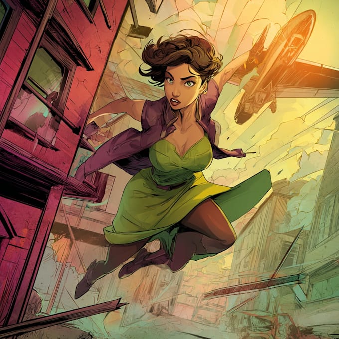 comic book illustration with comic book illustrator
