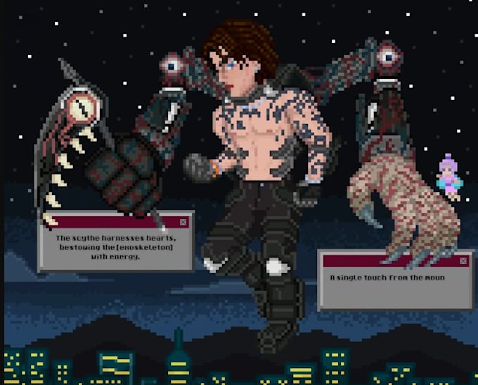 create high quality 2d video game pixel art sprites and animation video