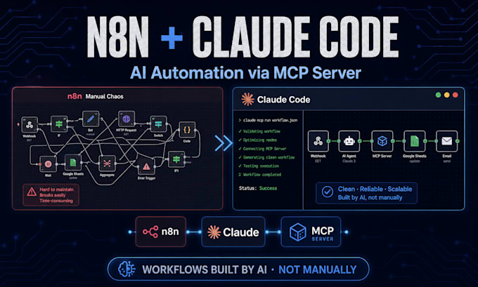 n8n automation mcp server setup, claude code codex nemo clawdbot  agent workflow