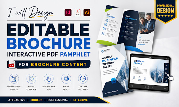 design brochure bifold  interactive pdf pamphlet for brochure content