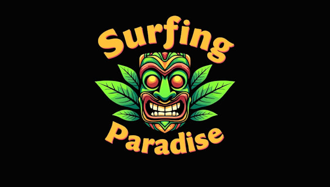 create an awesome tiki mask mascot logo in 12 hours