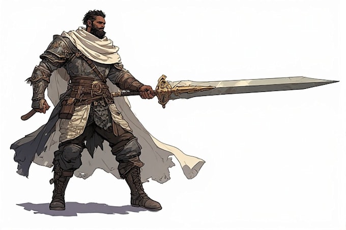 create a dnd character and illustartion for you
