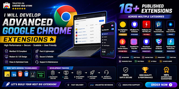 develop custom chrome extension for your business