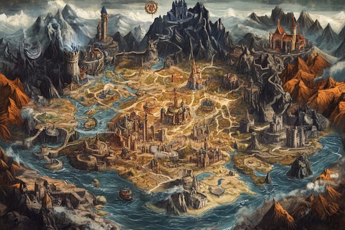 create fantasy, retro and vintage maps