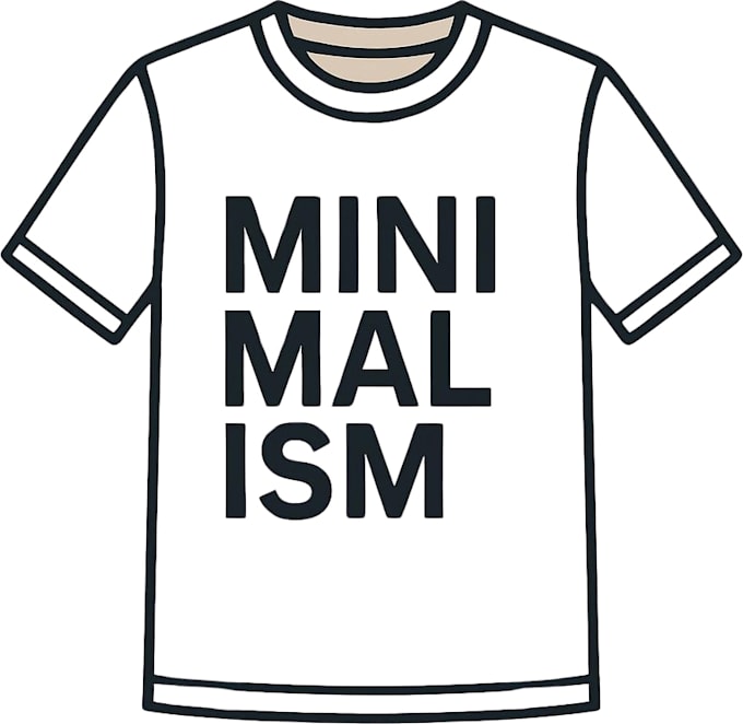 do minimalist typography t shirt design
