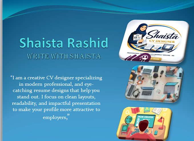 design an ats friendly professional resume CV and cover letter