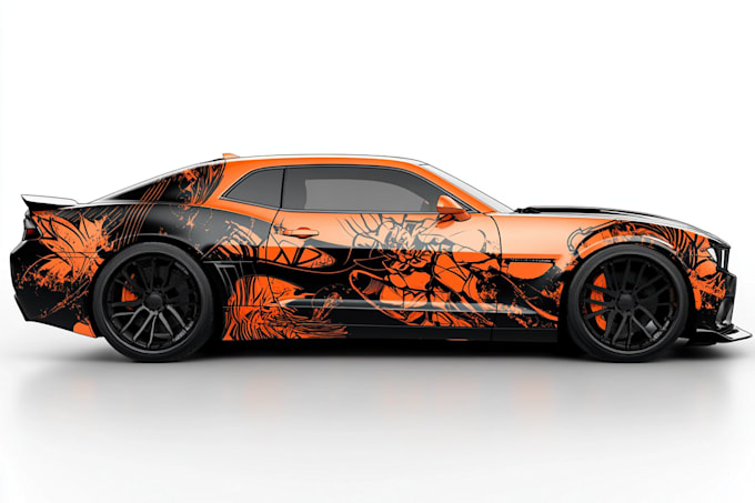 make wrap design for car, van or pickup