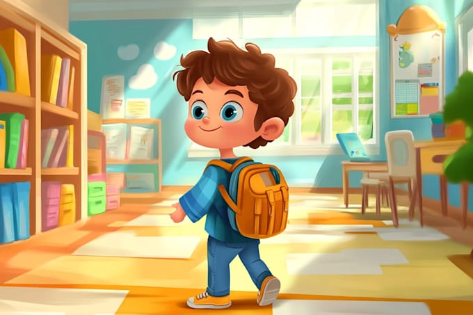 draw whimsical children book illustration