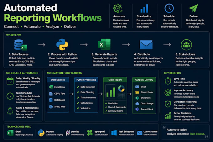automate excel reports and dashboards