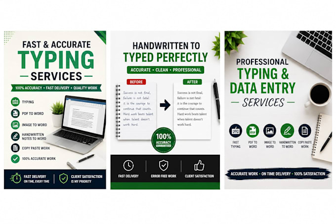do data entry, PDF to ms word ,typing and formatting