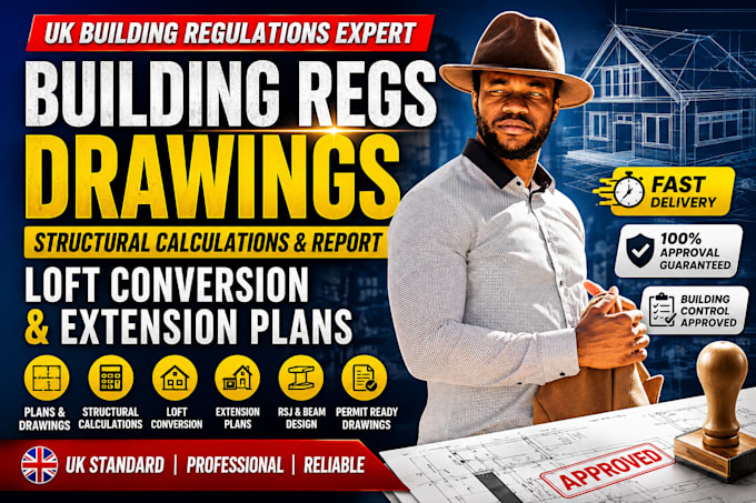 do building regulation drawings, structural calculations, loft conversion