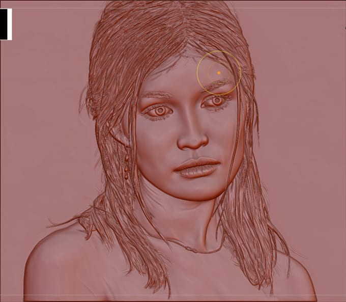 portrait relief modeling photo relief modeling