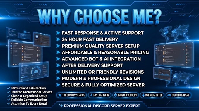 create professional discord servers with fast 24h delivery