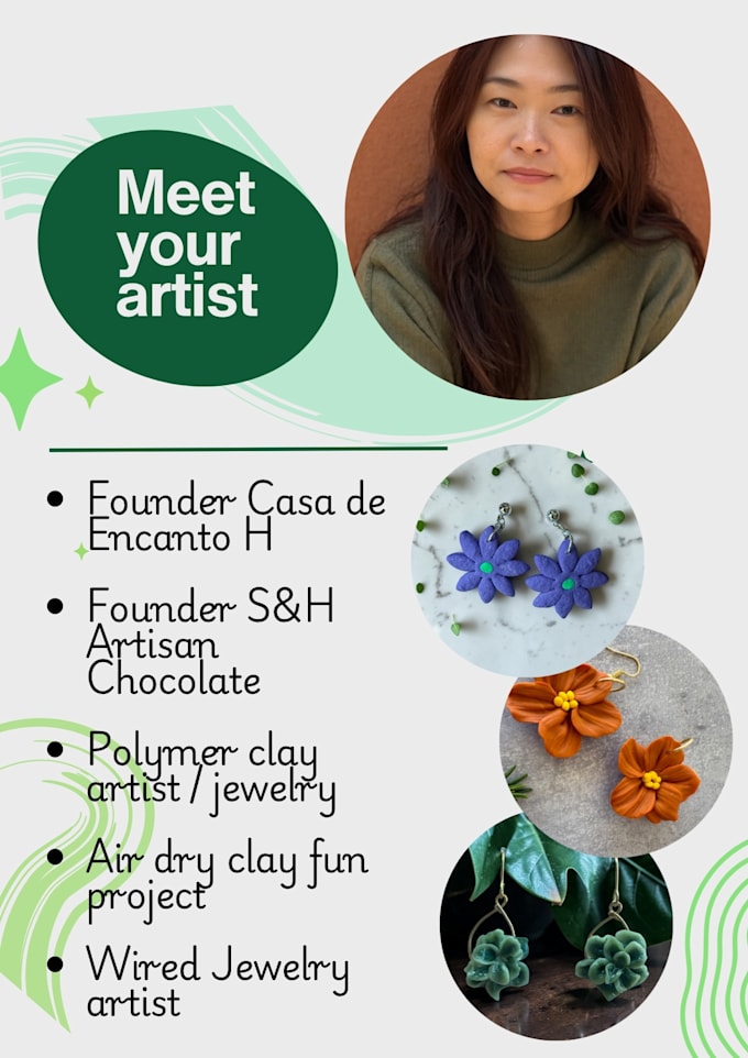guide you to make polymer clay earrings