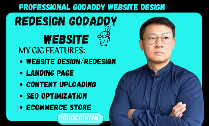 design or redesign godaddy website develop godaddy ecommerce store