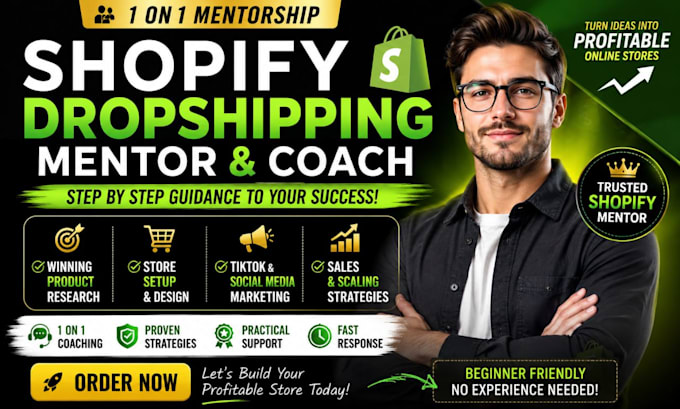 be your shopify dropshipping mentor and ecommerce coach