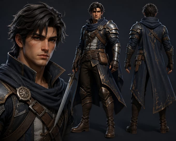 do 3d character modeling, low poly game assets and stylized modeling