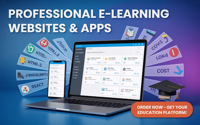 elearning lms website web app course website online course educational app pwa