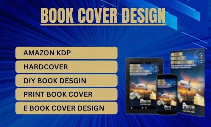 create book cover design and kdp cover  design