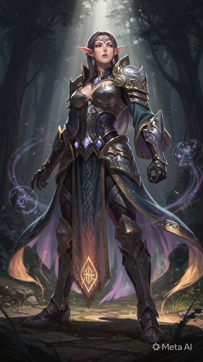 draw fantasy female, dnd illustration