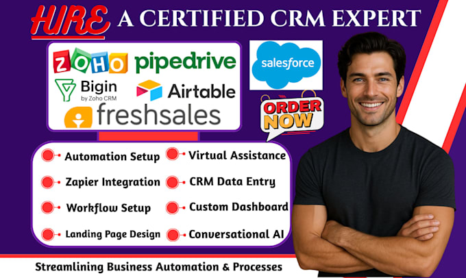 zoho bigin salesforce pipedrive data entry freshsales funnel airtable automation