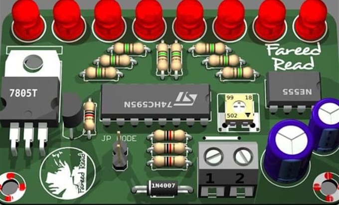 create high power led pcb, driver board and lighting circuit design