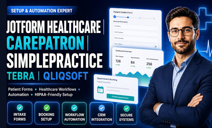 setup jotform health carepatron simplepractice tebra qliqsoft