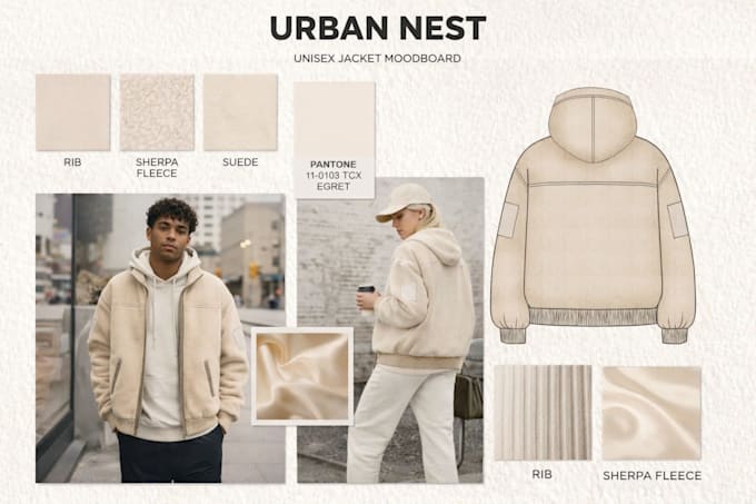 design a collection along with factory ready tech pack