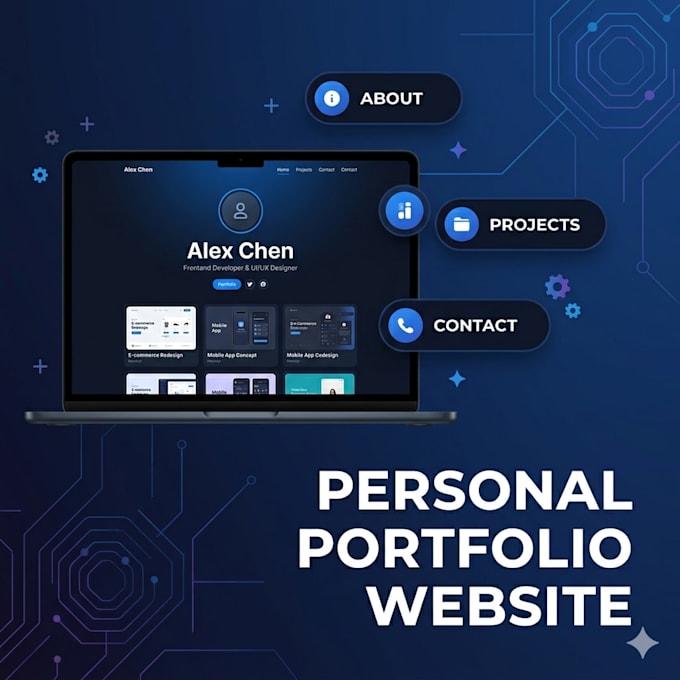 design a personal portfolio website