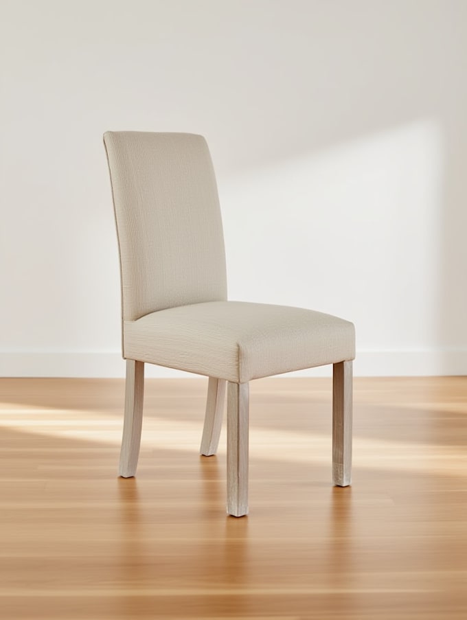 create a 3d dining chair frame design for DIY building or manufacturing