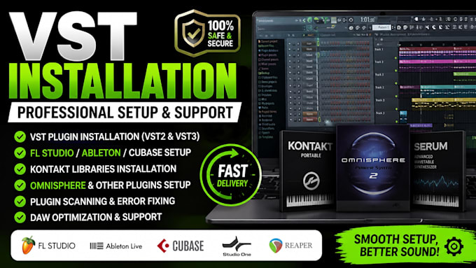 set up vst plugins for fl studio ableton and cubase