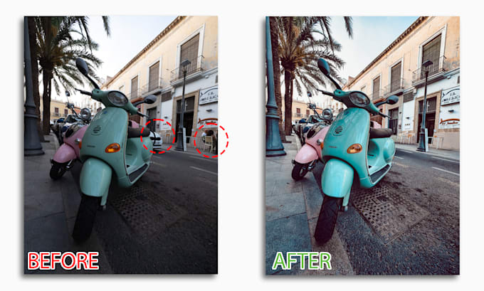 remove people or objects in photos